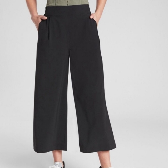 Athleta Brooklyn Wide Leg Crop Pant Size 14T - Picture 1 of 8